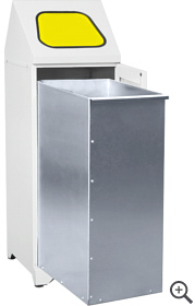 Pojemnik do segregacji odpadów 1-komorowy, 1 kosz metalowy